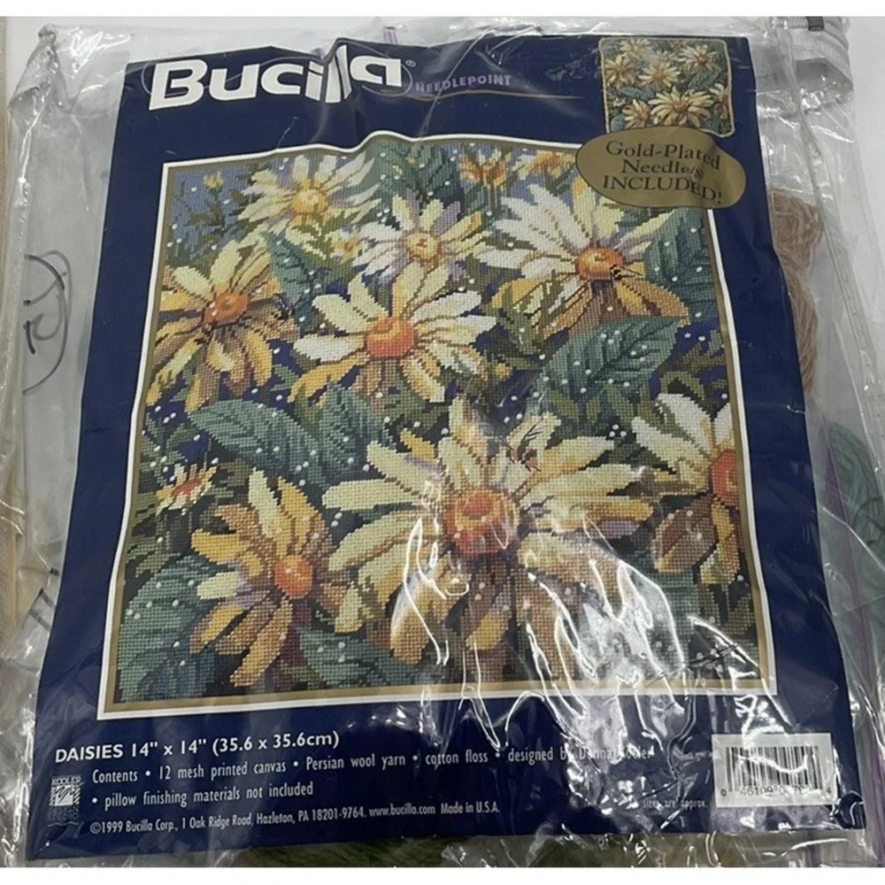 Bucilla Daisies Needlepoint Canvas 16